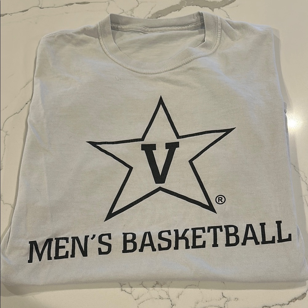 Men's Basketball Graphic T-Shirt - White Vanderbilt University - Vandy